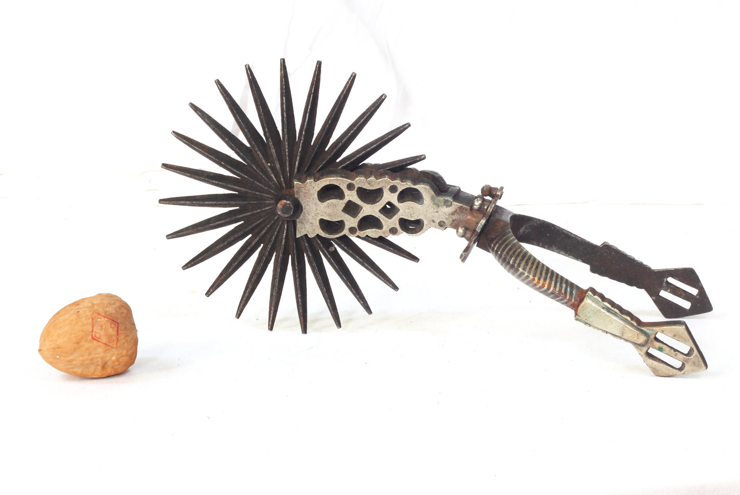 Silver Inlaid Chilean Huaso Spur