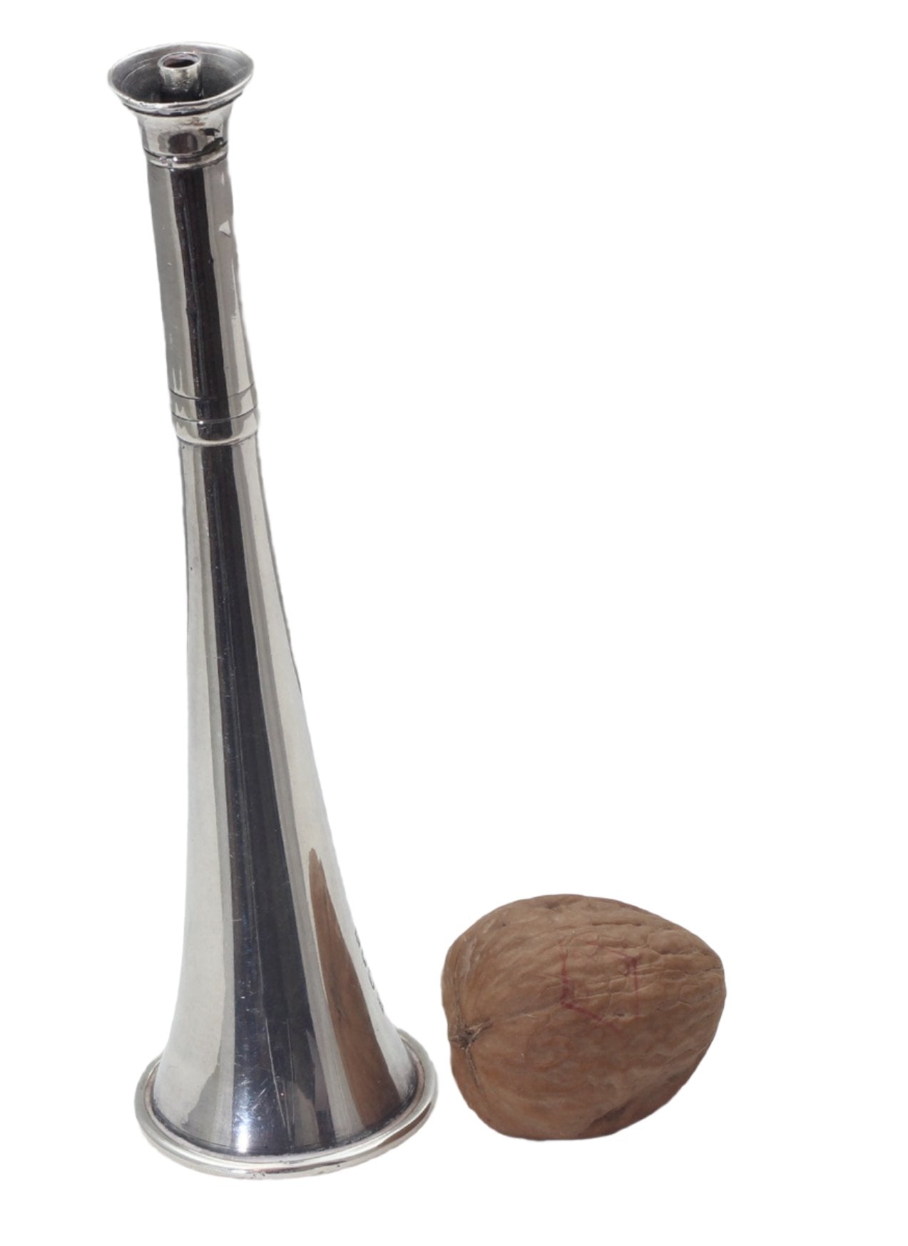1892 Silver Hunting Horn Table or Cigar Lighter