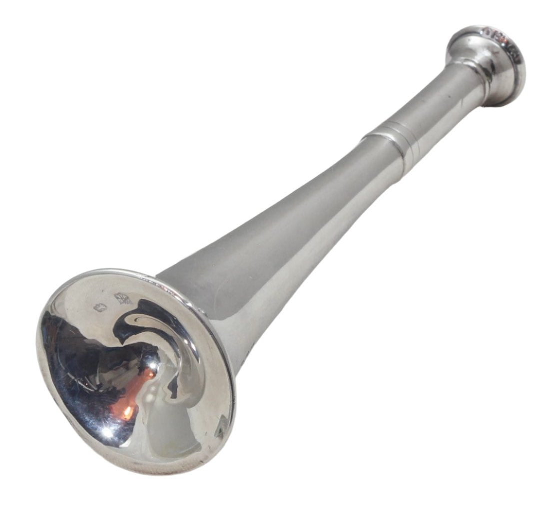 1892 Silver Hunting Horn Table or Cigar Lighter
