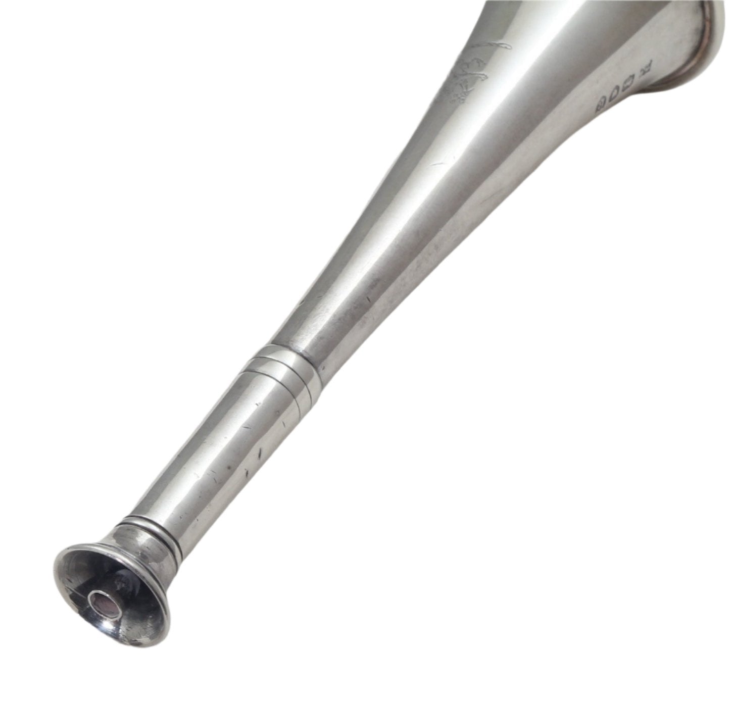 1892 Silver Hunting Horn Table or Cigar Lighter