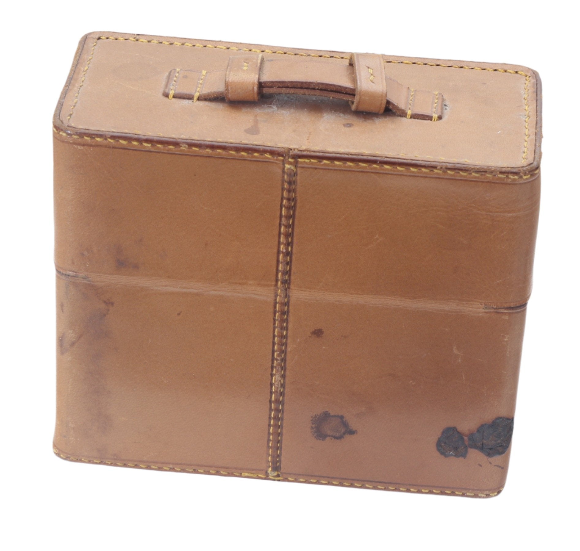 Set of Three Campaign or Travel Flasks in Leather Case