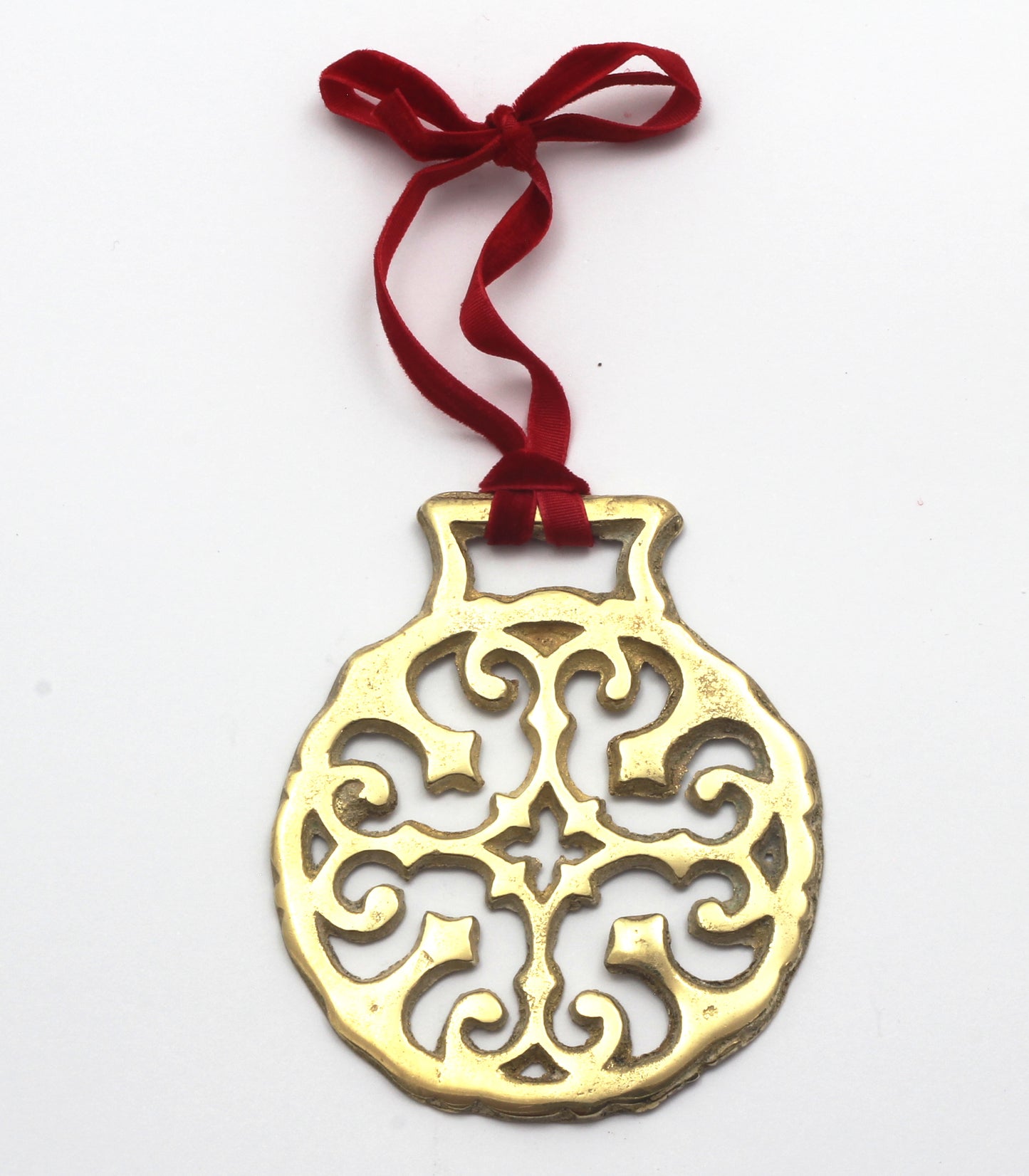 Moline Cross Horse Brass