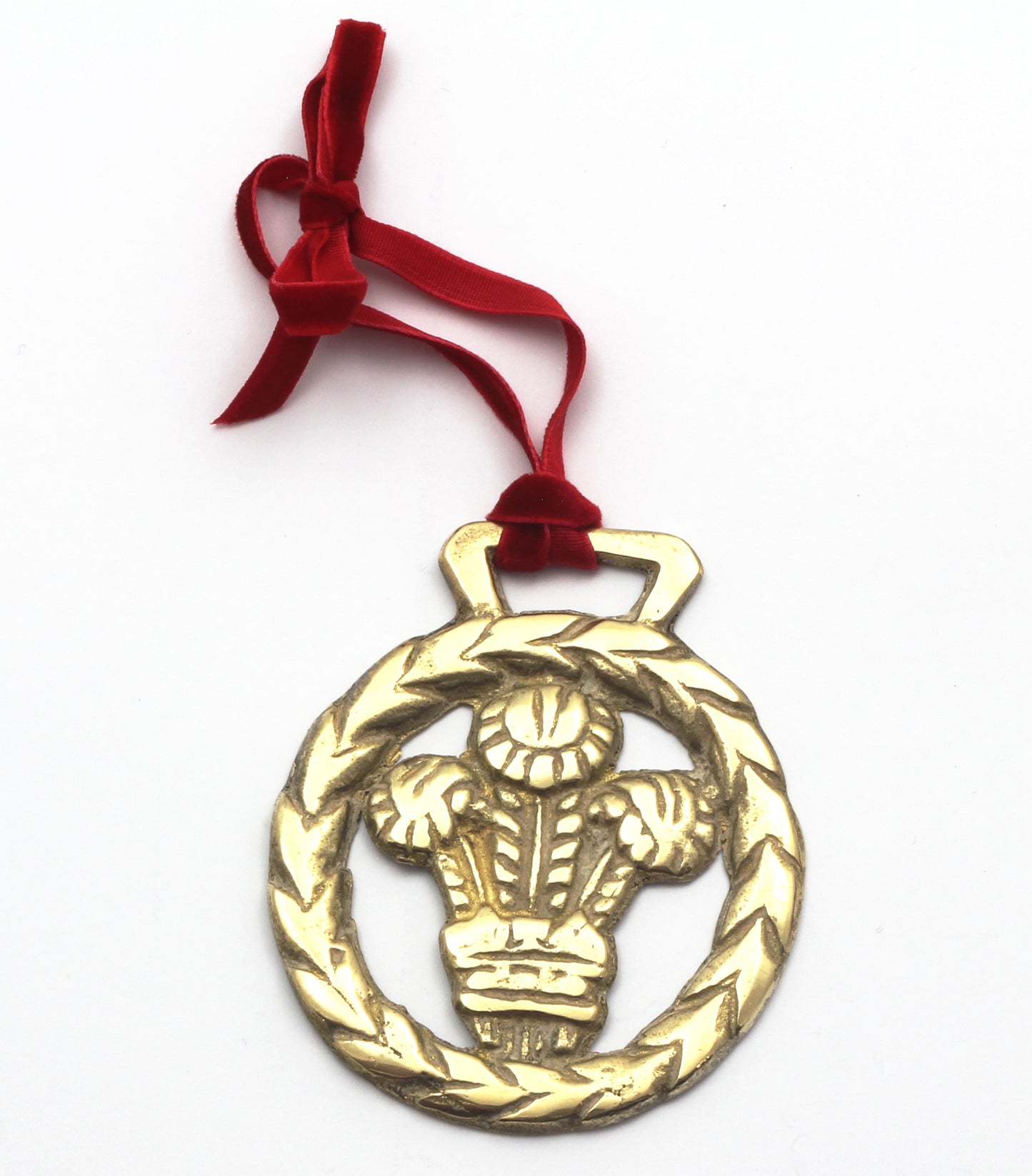 Prince of Wales' Feathers Horse Brass