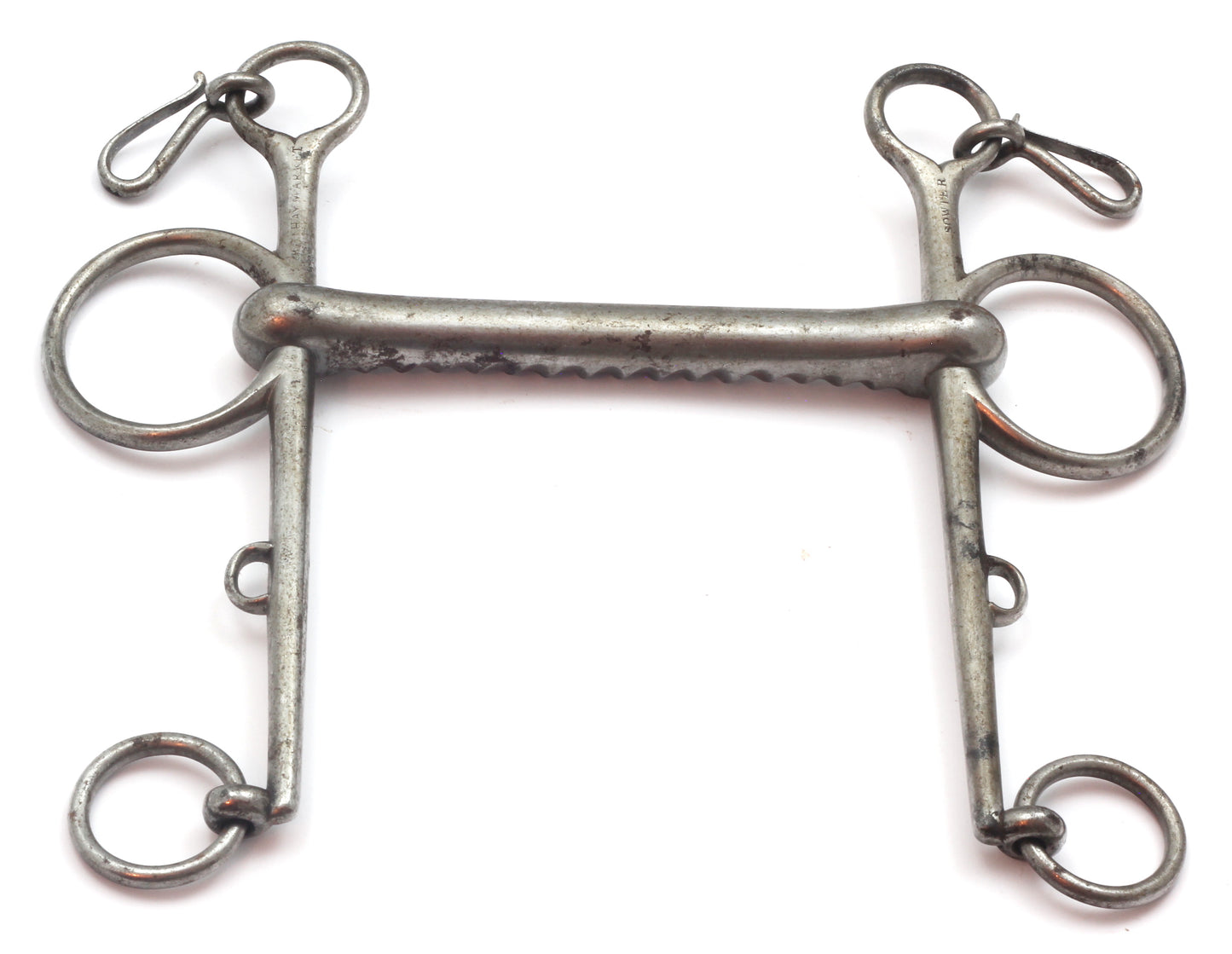 A 19th Century Steel Pelham Bit by Sowter of Haymarket, London