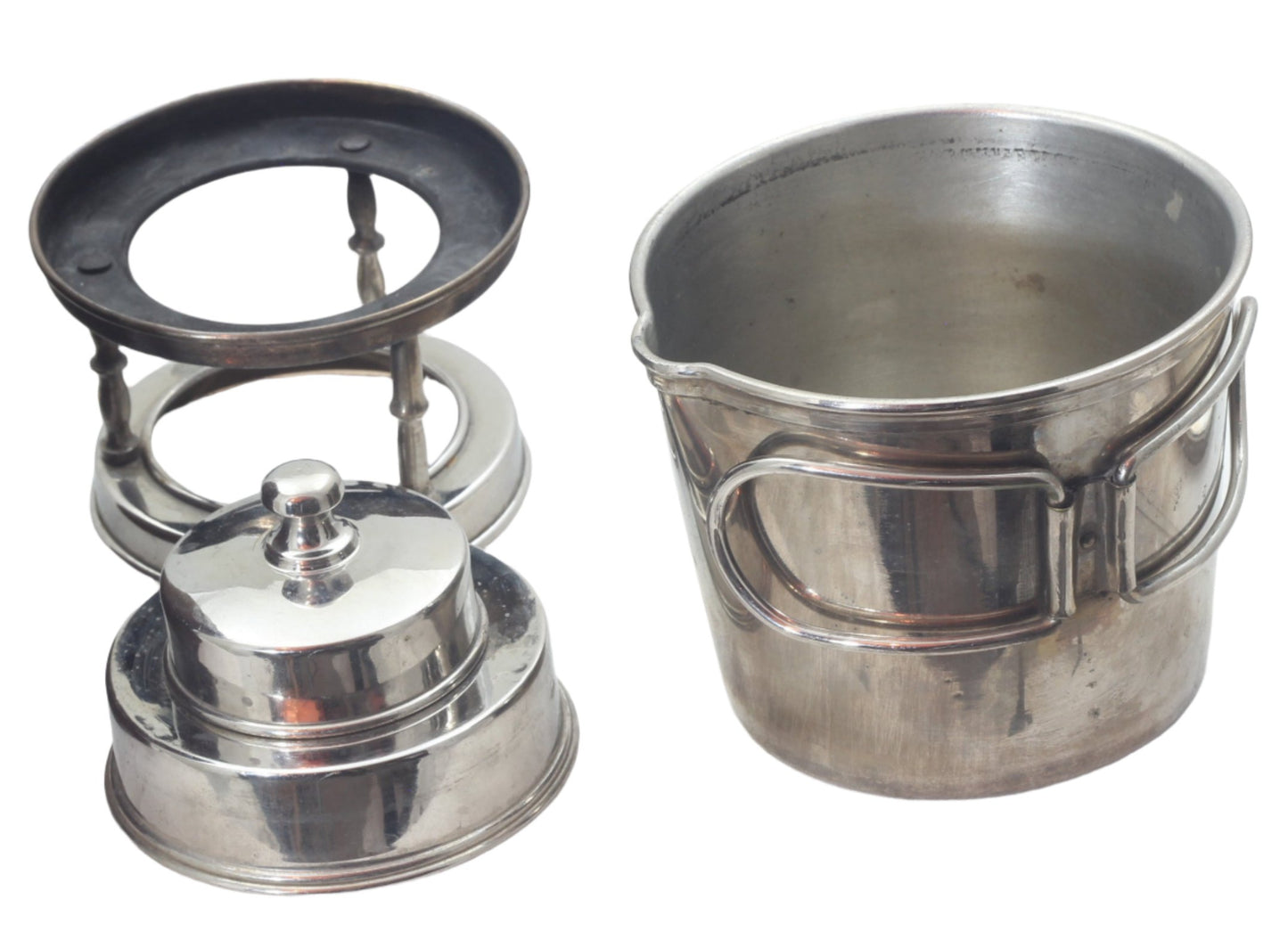 Military Campaign Stove in Leather Case