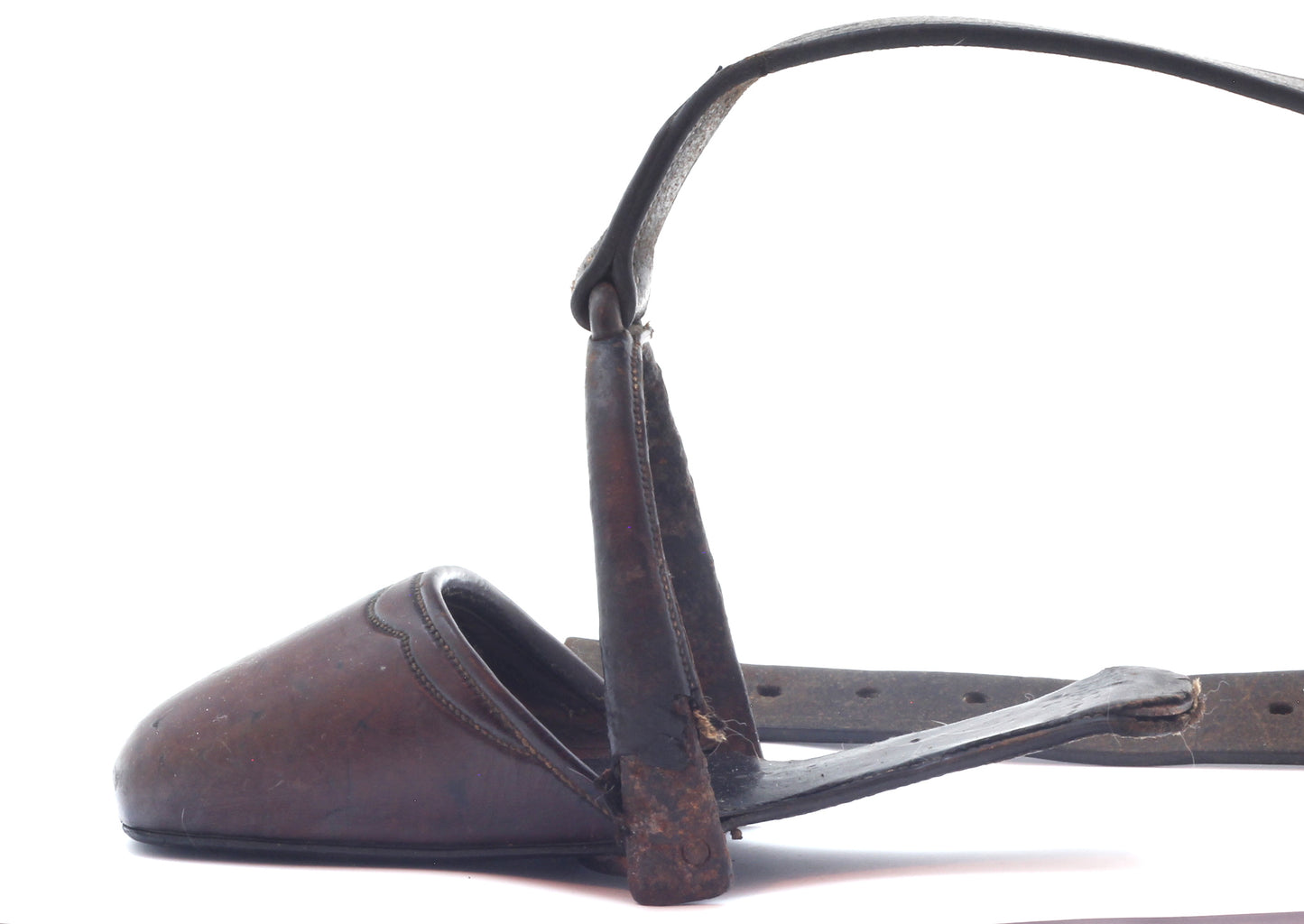 Leather slipper stirrup
