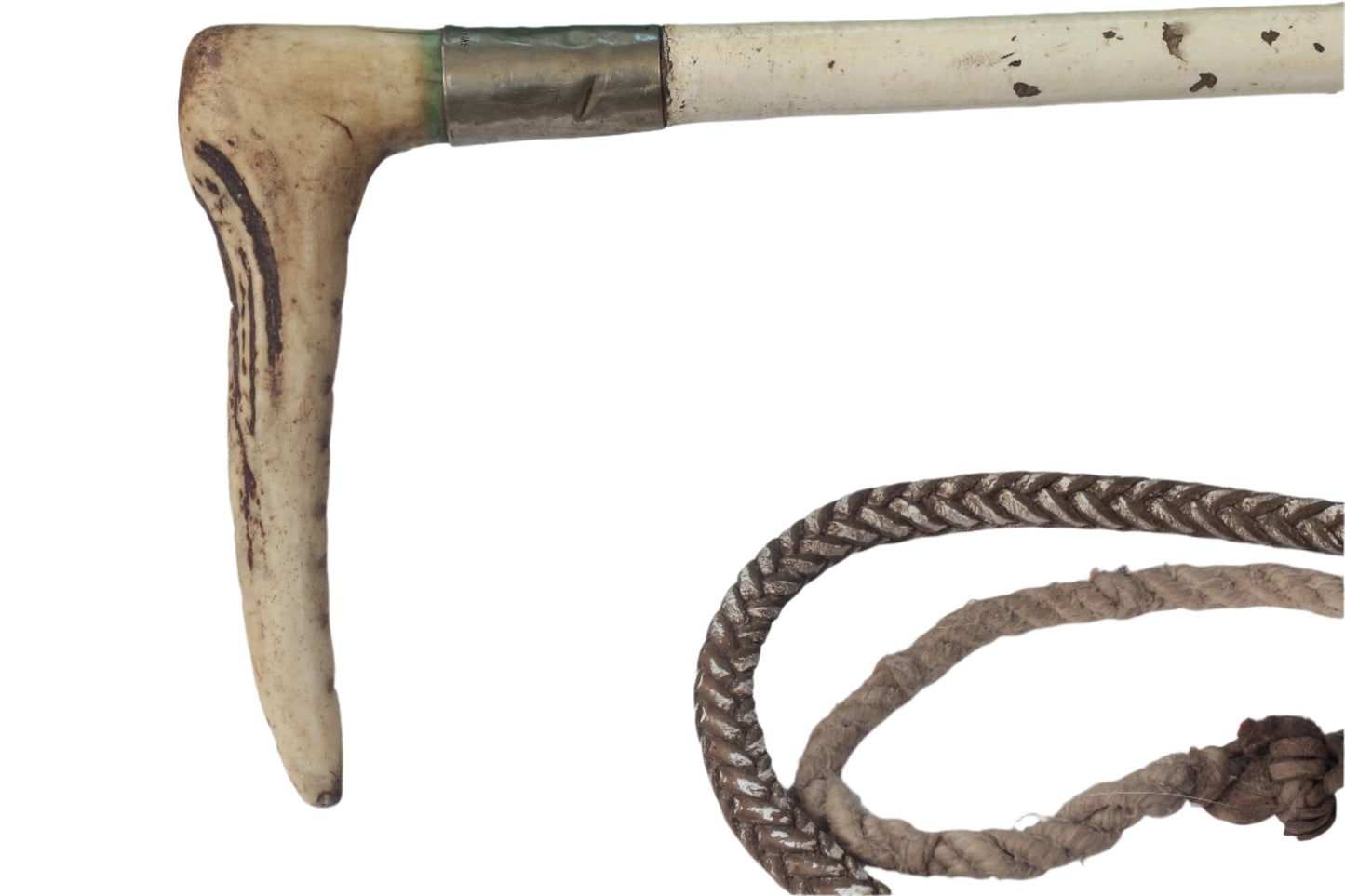 Vintage Swaine & Adeney Hunt Servant's White Whip