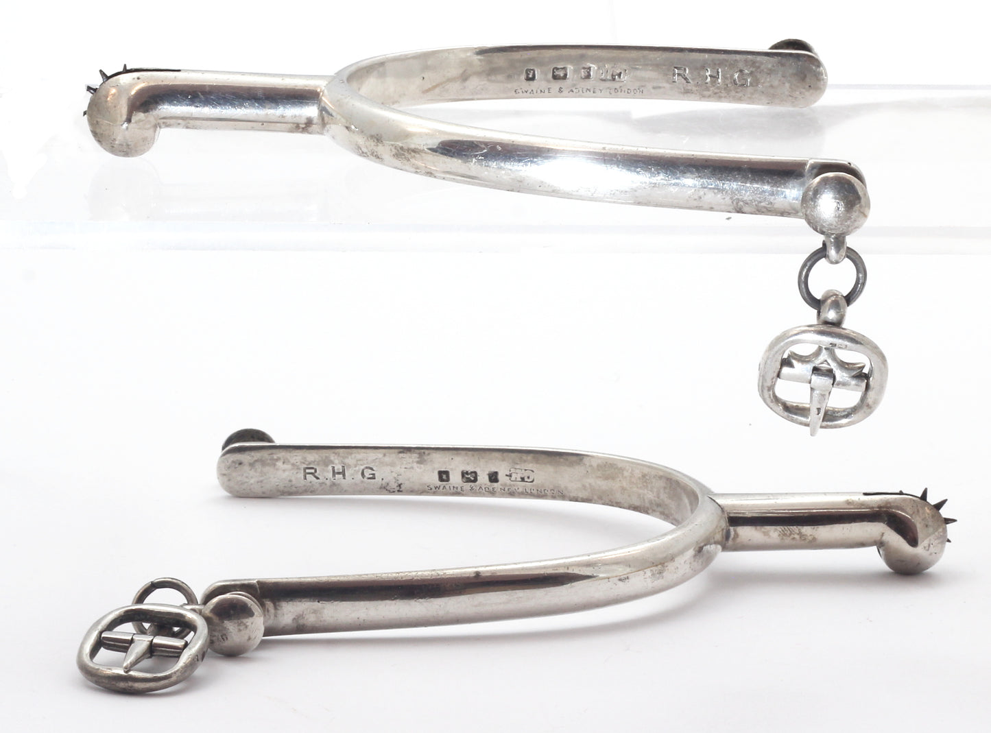 1906 Swaine & Adeney Sterling Silver Spurs