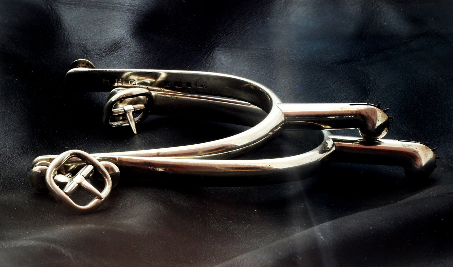 1906 Swaine & Adeney Sterling Silver Spurs