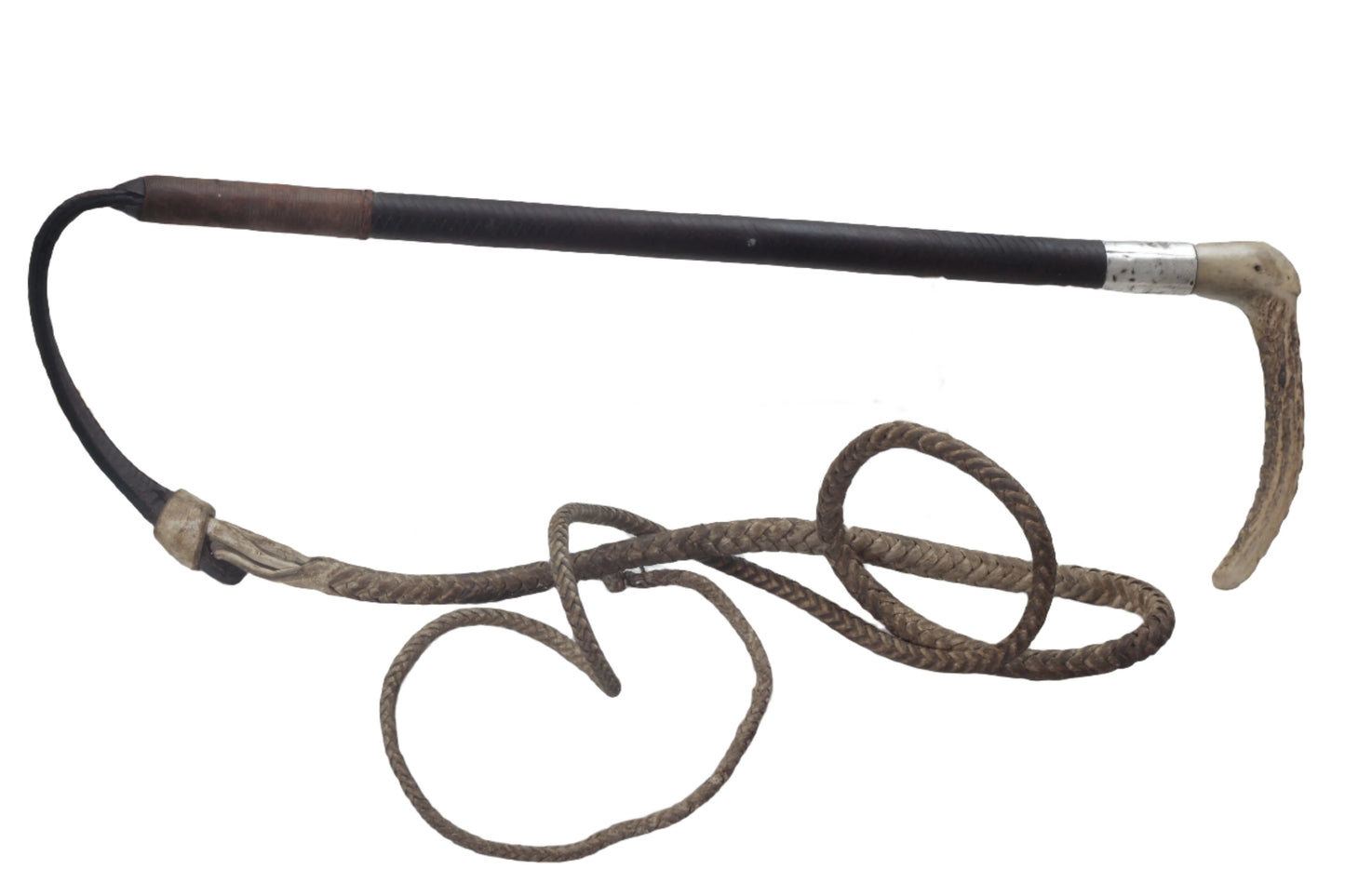 1922 Antique Swaine & Adeney Leather Hunting Whip