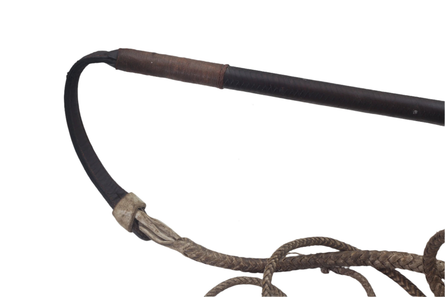 1922 Antique Swaine & Adeney Leather Hunting Whip