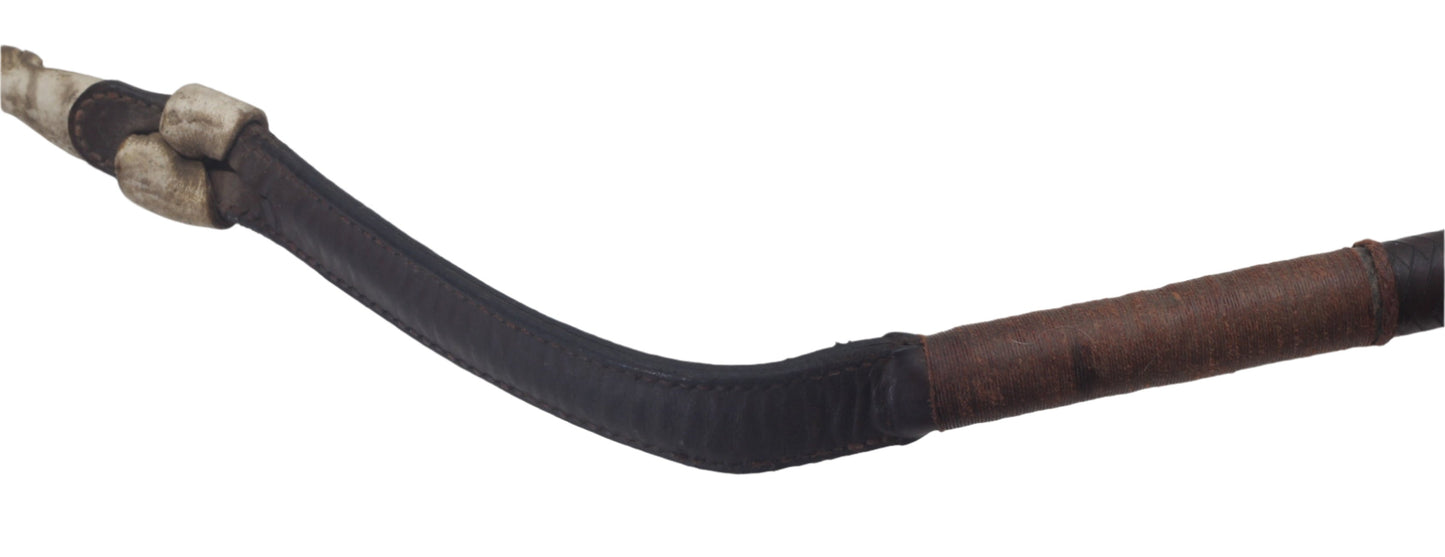 1922 Antique Swaine & Adeney Leather Hunting Whip