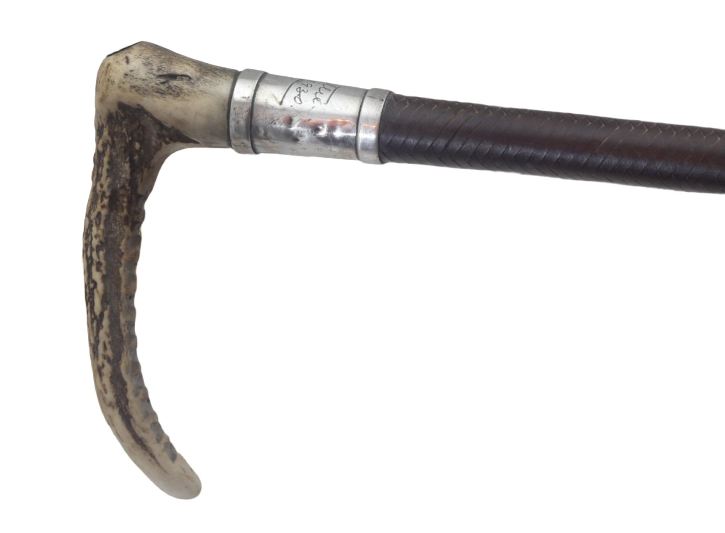 1930 Swaine & Adeney Gents Leather Hunting Whip