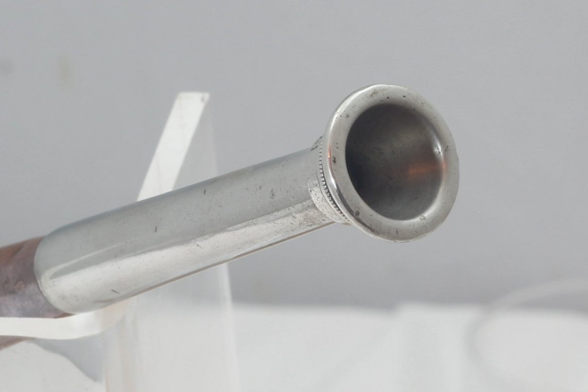 Vintage Copper & Nickel Silver Hunting Horn stamped JK & AK - Kohler