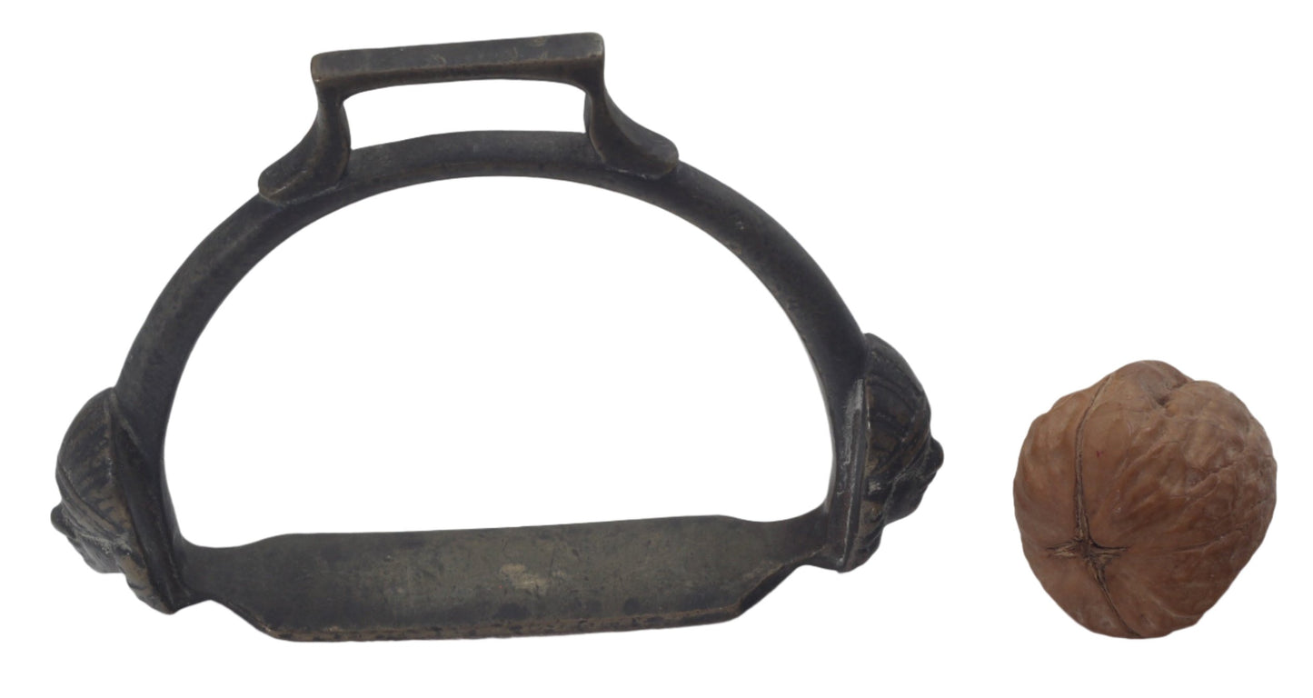 Small Brazilian Stirrup with Warrior Masks