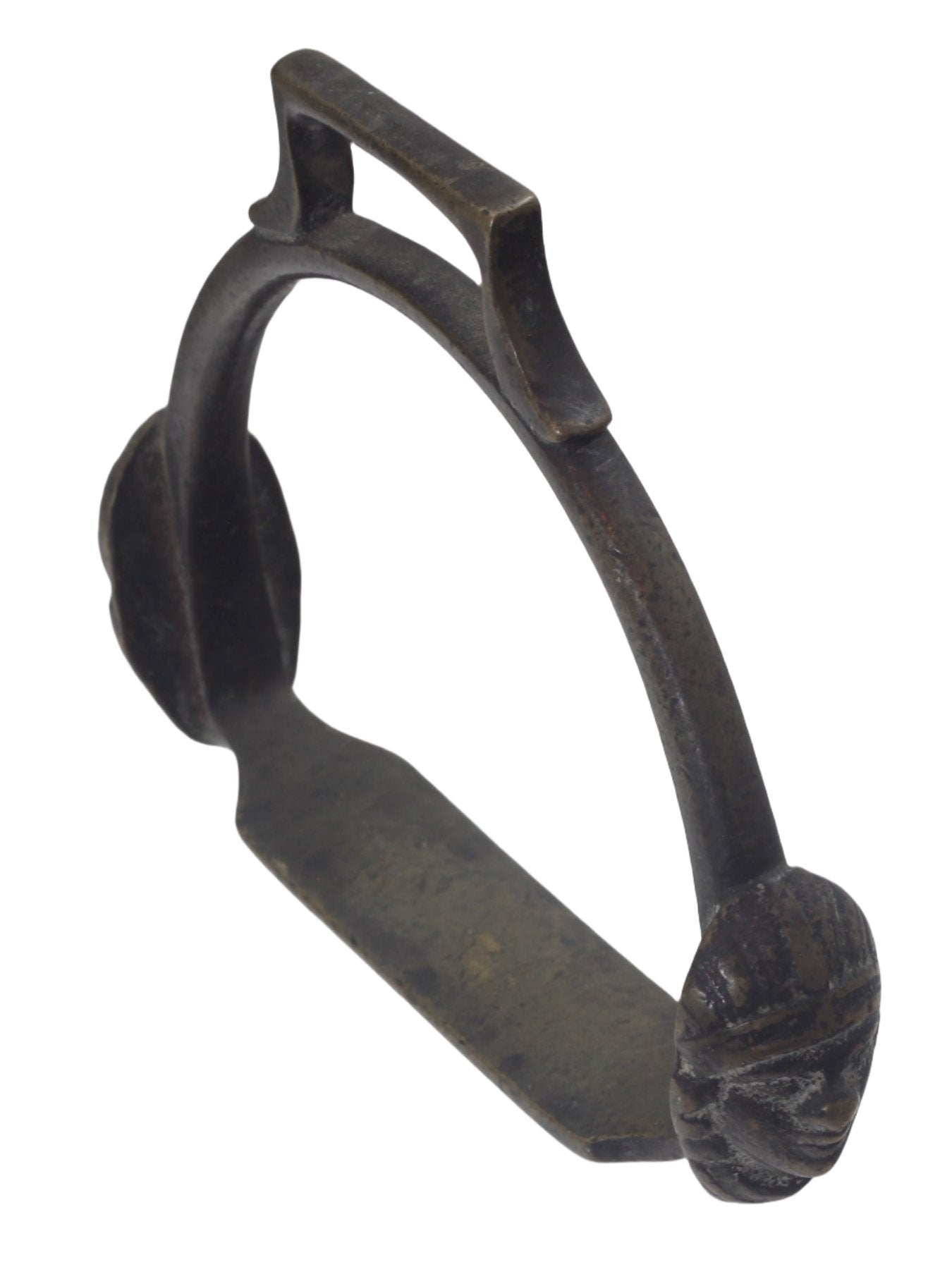 Small Brazilian Stirrup with Warrior Masks