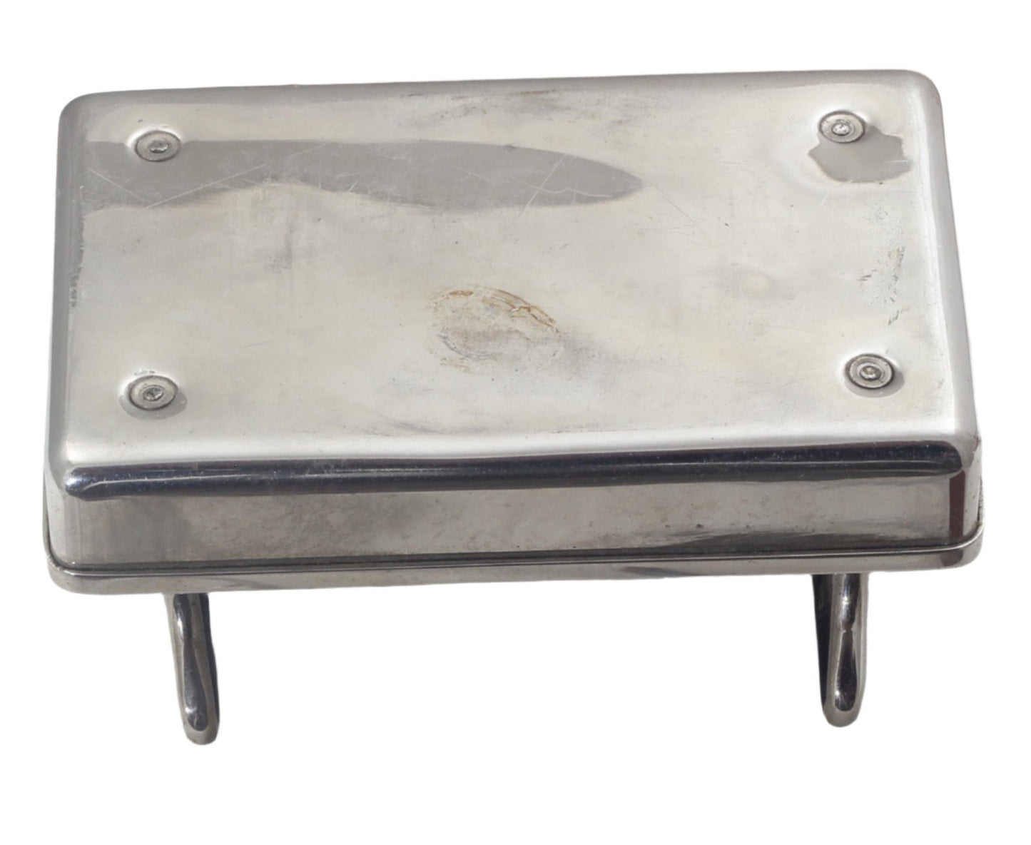 Early 20th Century Travel or Campaign Iron in Leather Case