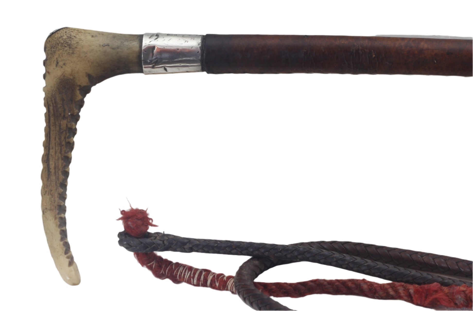 1885 Callow Small Ladies or Child's Leather Hunting Whip