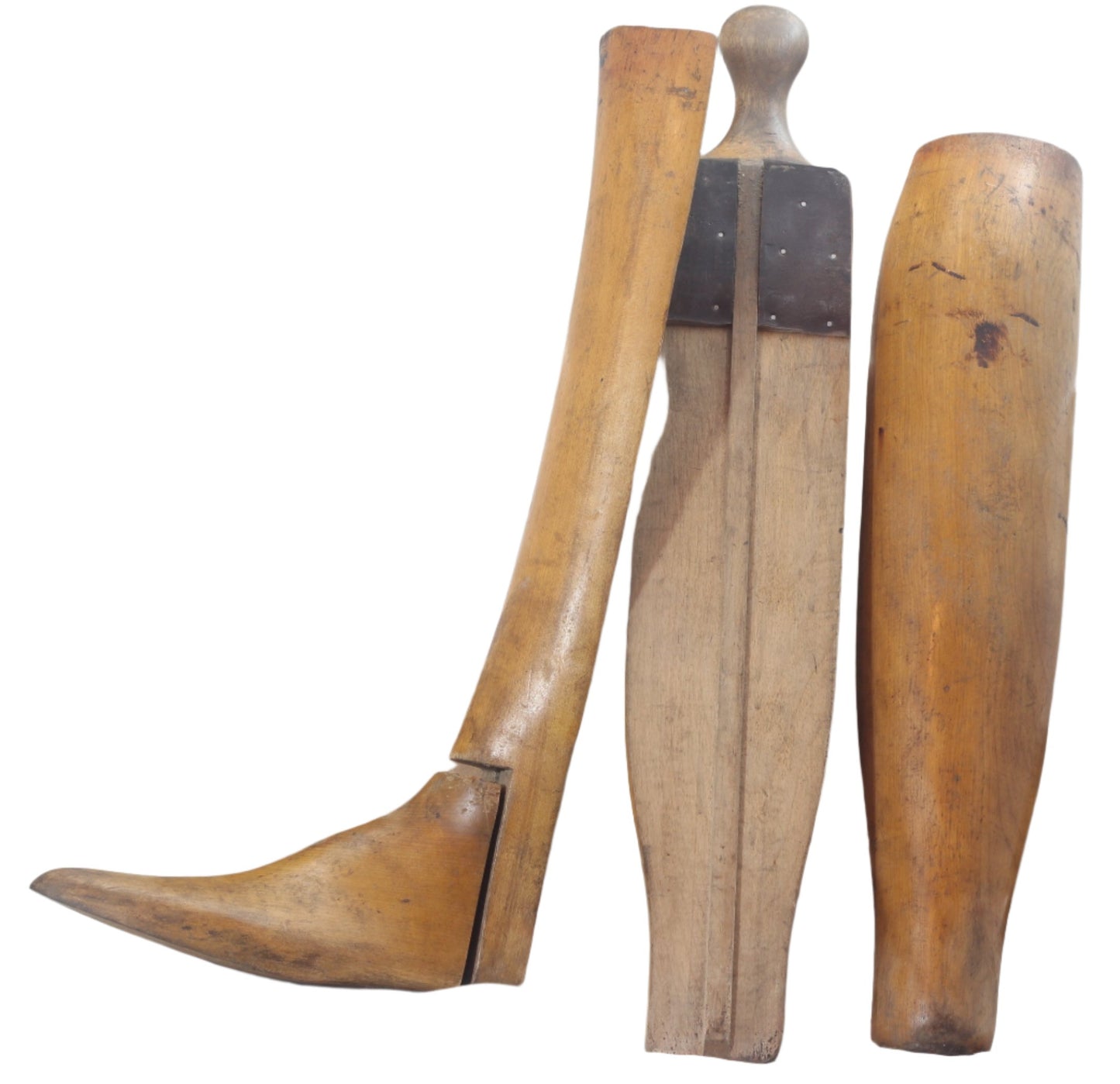 Vintage Brown Leather Officer's Field or Riding Boots and Trees