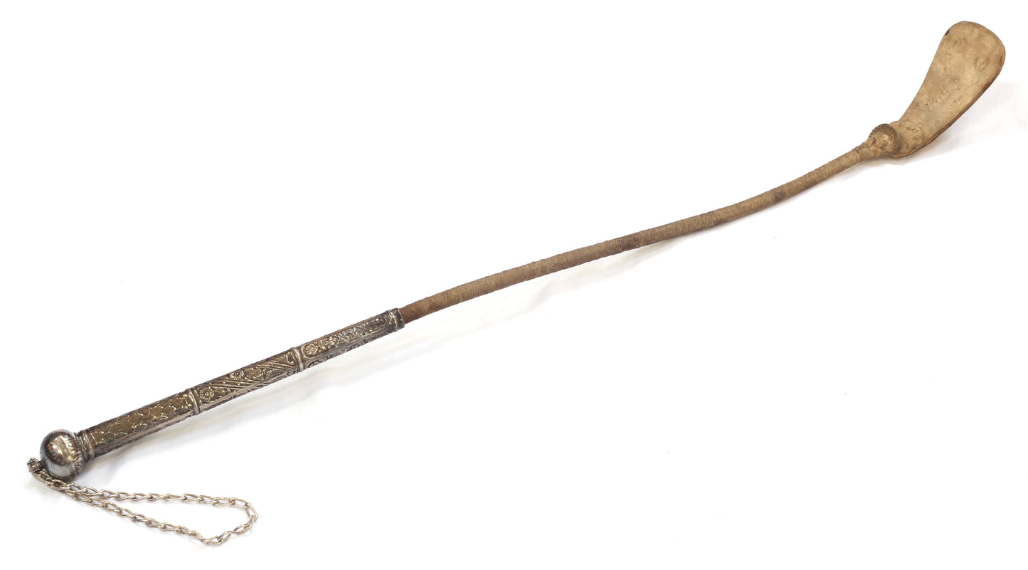 Silver Handled Russian or Caucasian Riding Whip or Nagaika