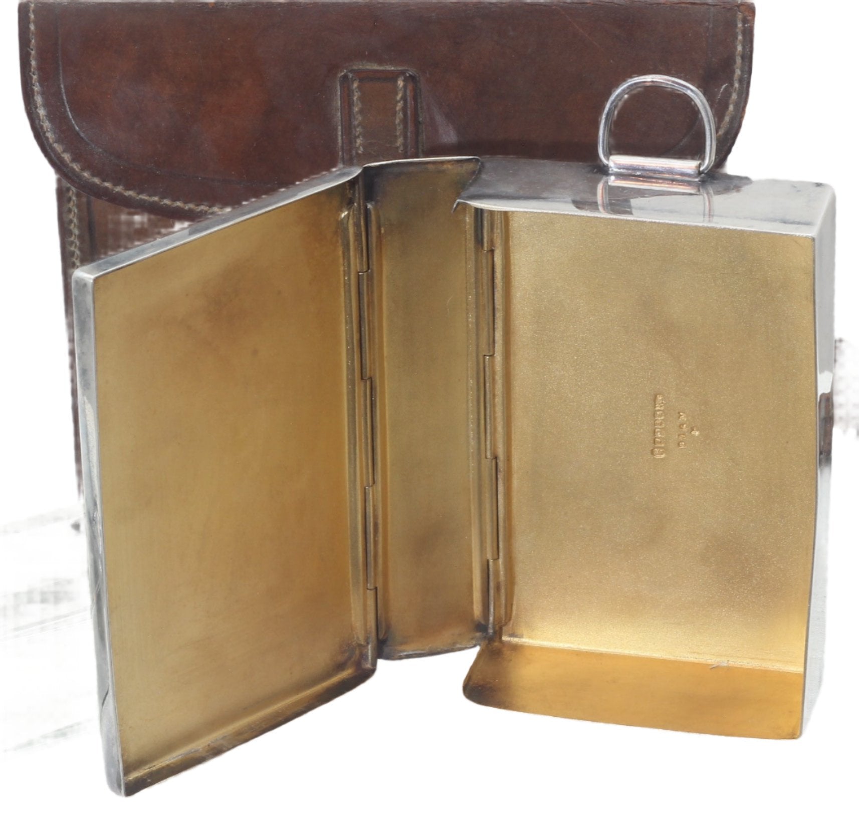 Dixon Vintage Hunting or Sidesaddle Saddle Canteen with Sandwich Tin & Flask