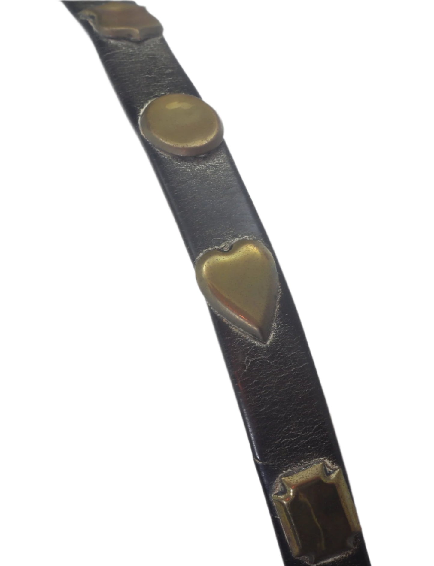 Antique Heavy Horse Long Strap with Brass Studs