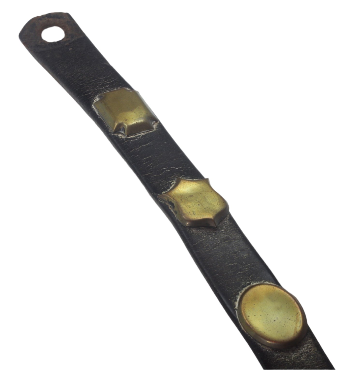 Antique Heavy Horse Long Strap with Brass Studs