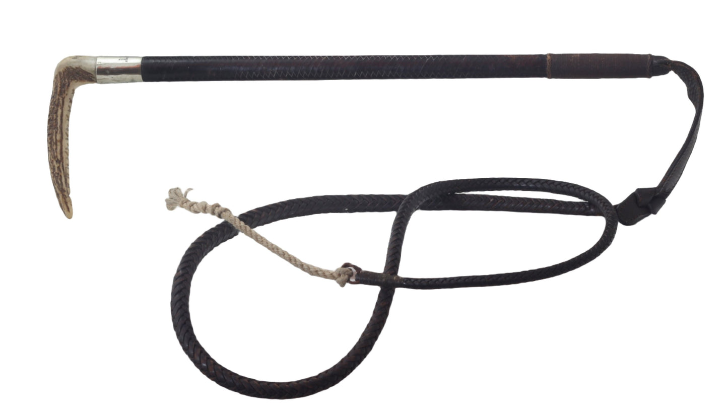 1948 Gents Leather Hunting Whip