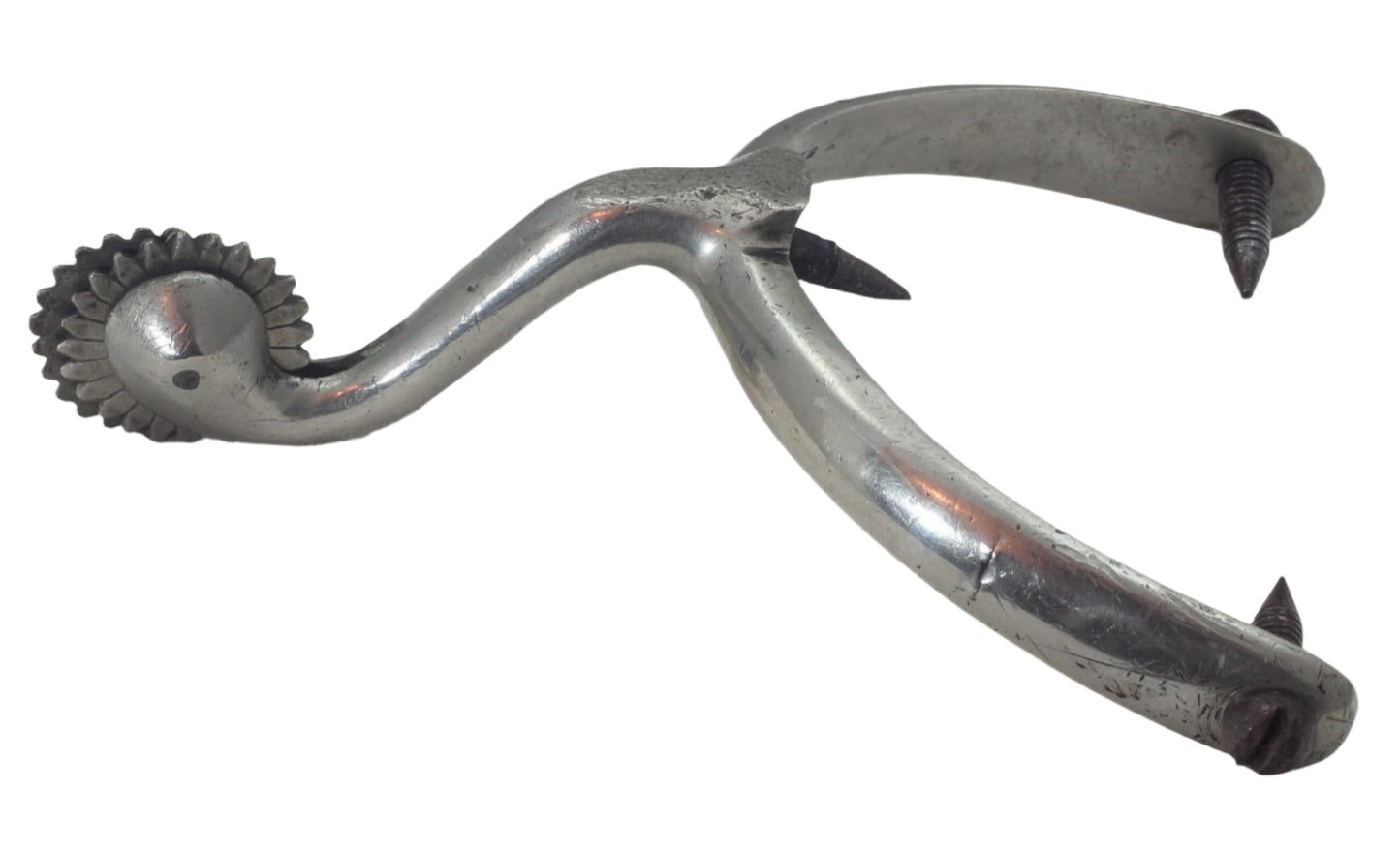 Pair of Military Swan Necked Fixed Spurs by Smith of Bristol
