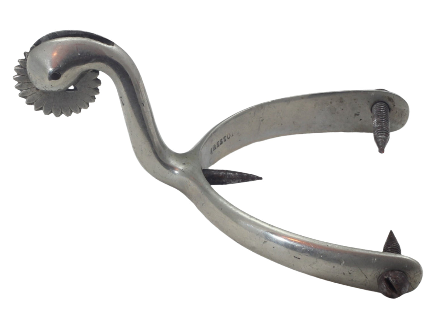 Pair of Military Swan Necked Fixed Spurs by Smith of Bristol
