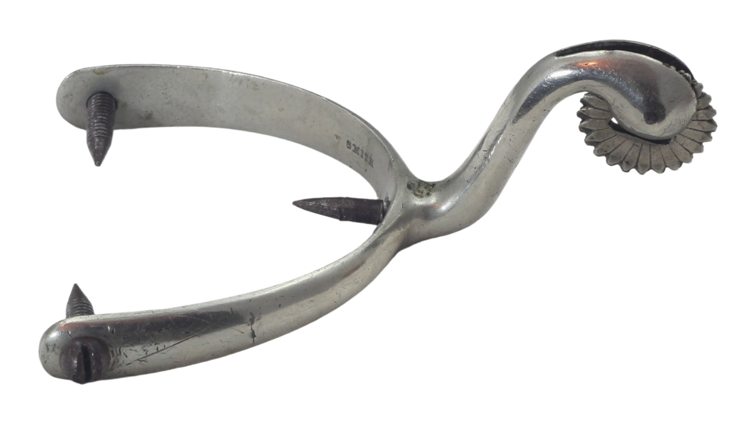 Pair of Military Swan Necked Fixed Spurs by Smith of Bristol