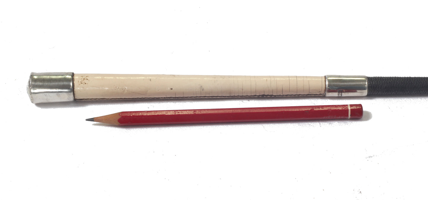 Vintage silver mounted whip by Swaine