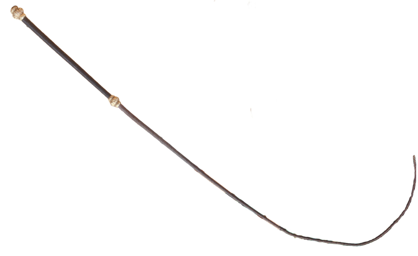 Antique Ladies Sidesaddle Riding Whip with Ornate Gilt Mounts