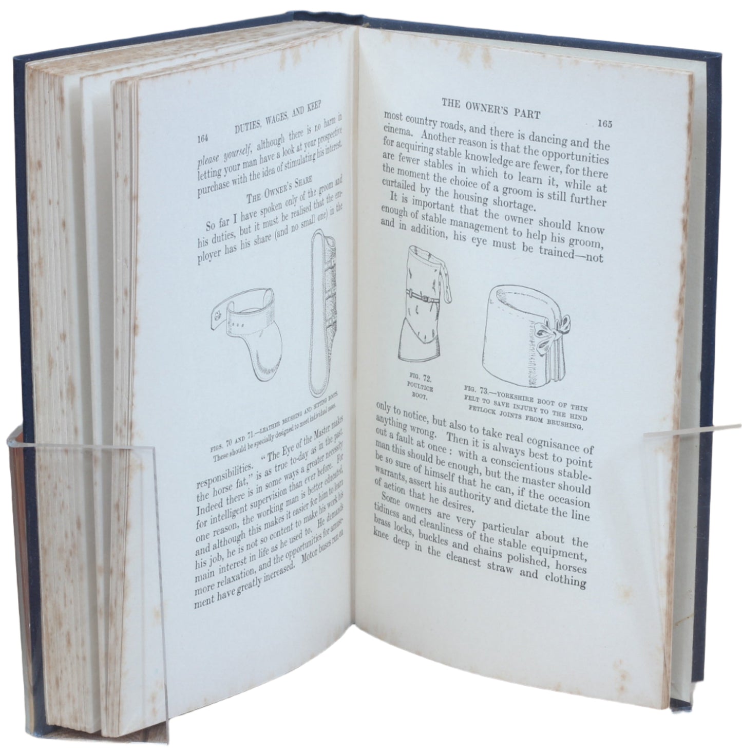 Stable Wise by Liet-Col S.G.Goldschmidt 1st Ed. 1928