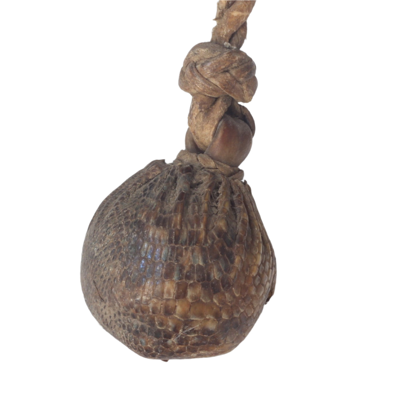 Antique Rawhide & Lizard Boleadoras or Bolas, Gaucho throwing weapon