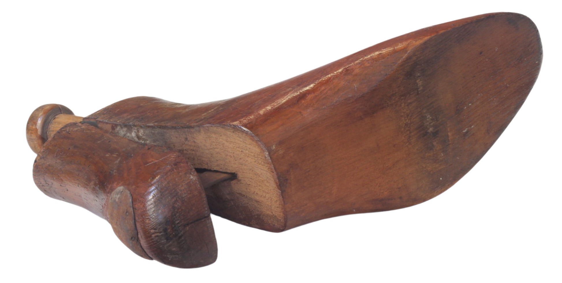 Antique Hinged Wooden Shoe Trees or Stretchers