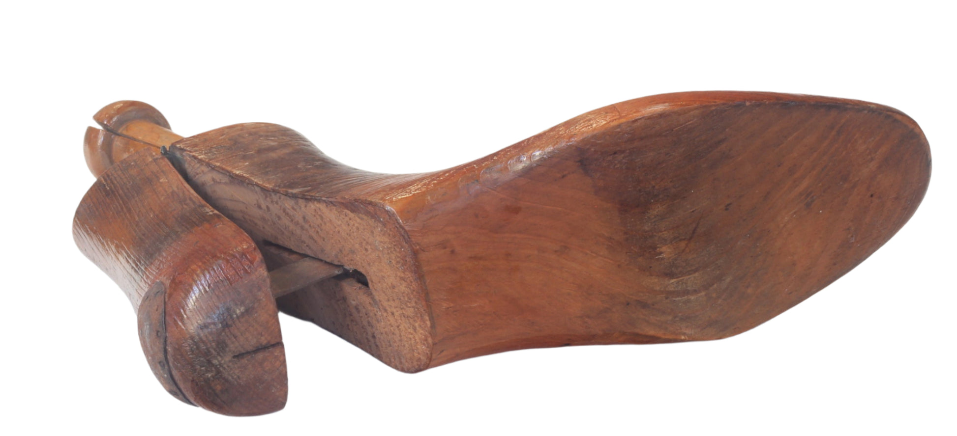 Antique Hinged Wooden Shoe Trees or Stretchers