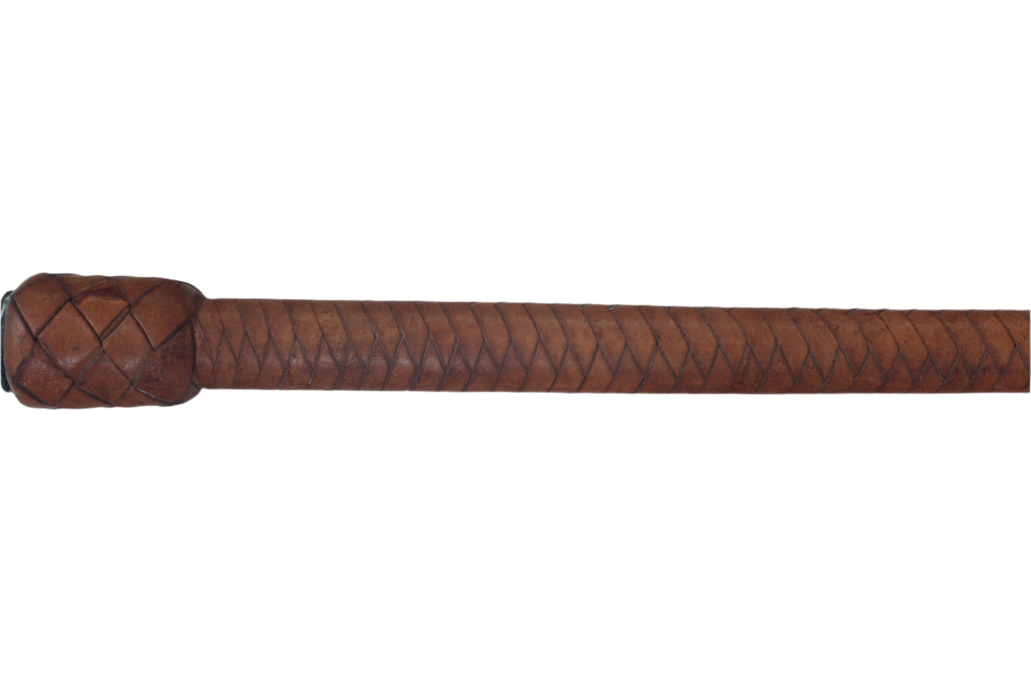 Vintage Steel Lined Leather Riding or Jumping Whip or Crop