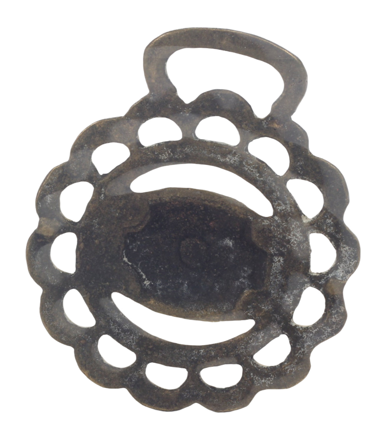 Antique Cast Brewery Horse Brass with a Barrel