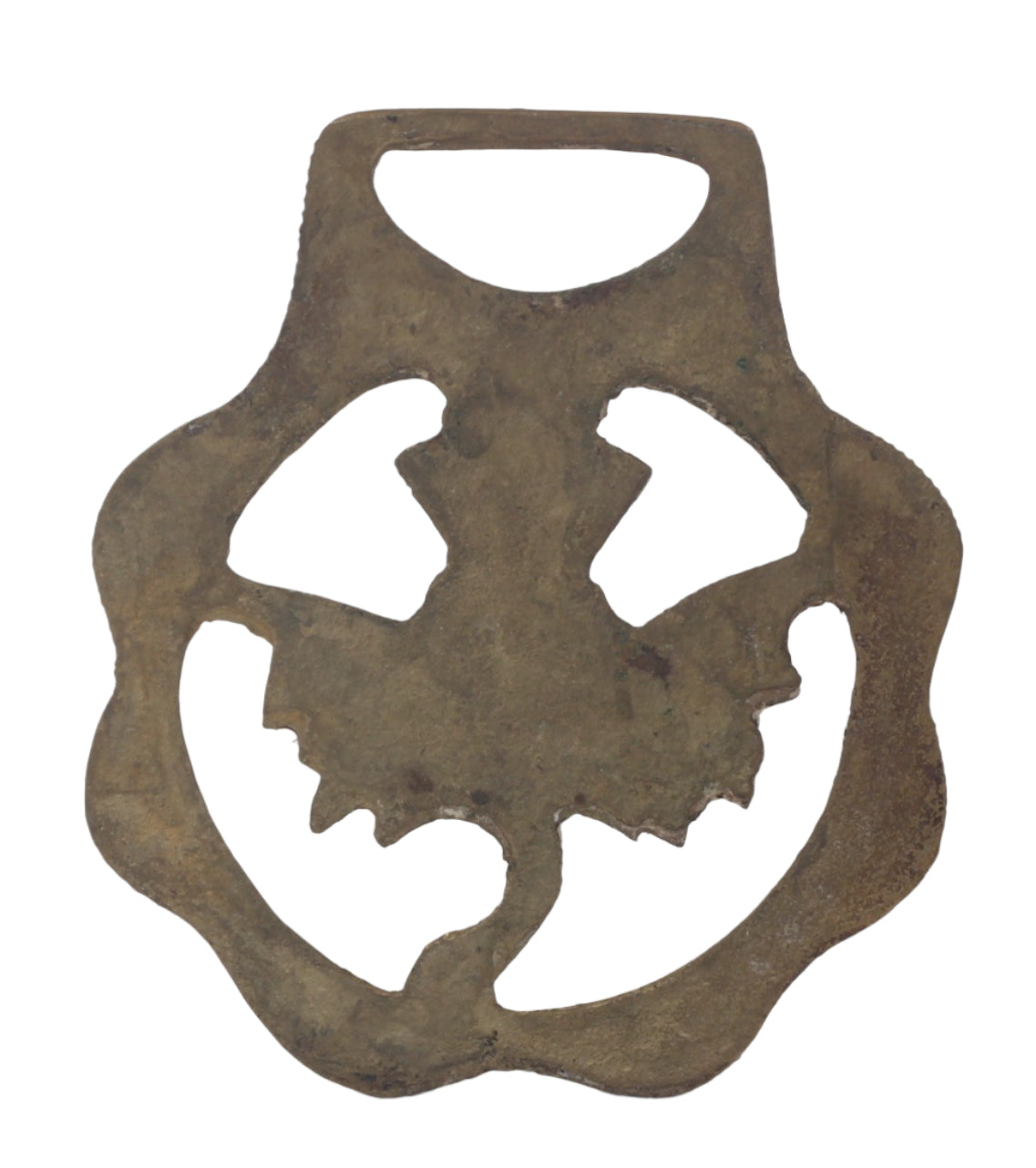 Vintage Horse Brass with a Thistle