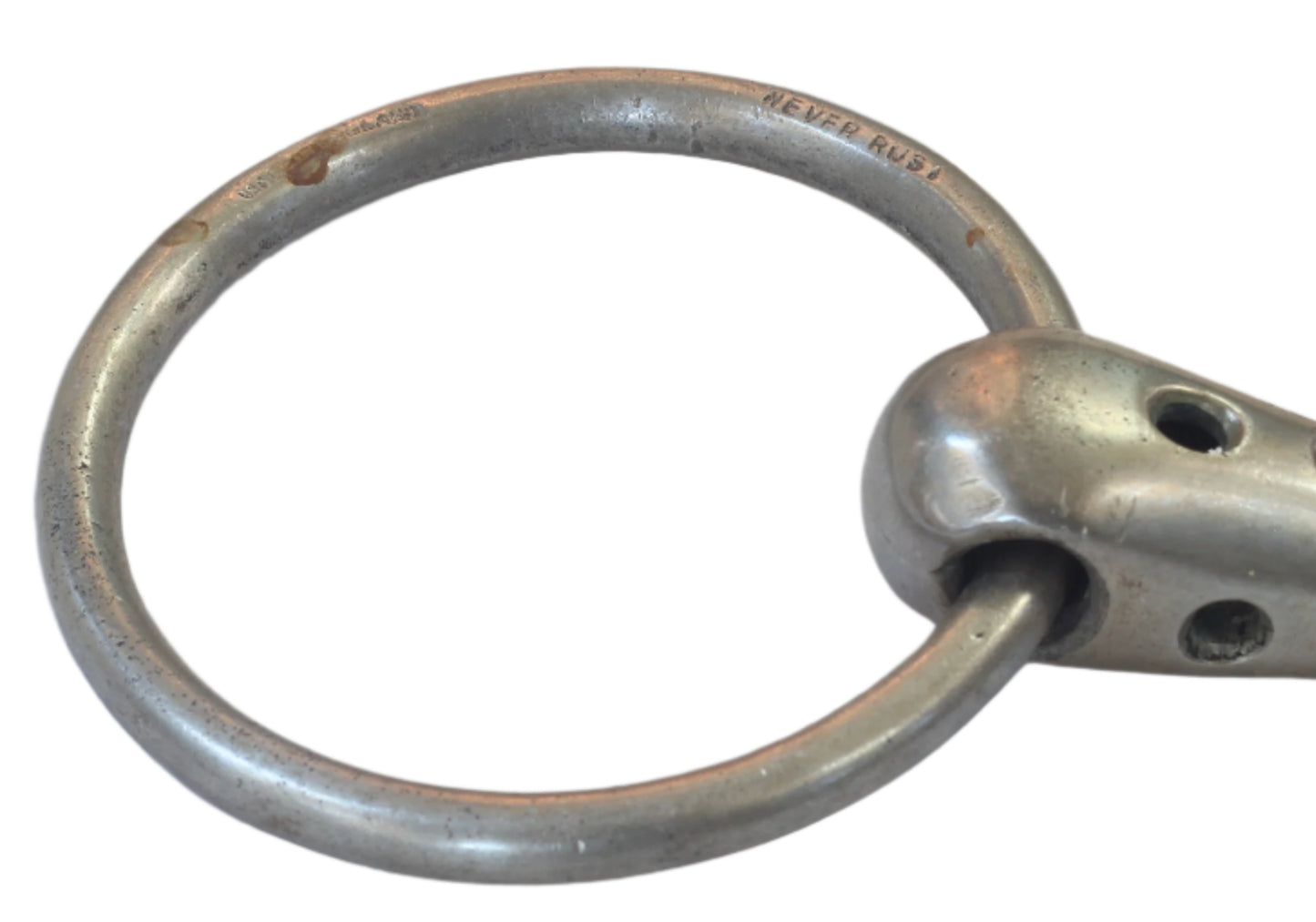 A Perforated Anti-windsucking or Salivation Snaffle Bit