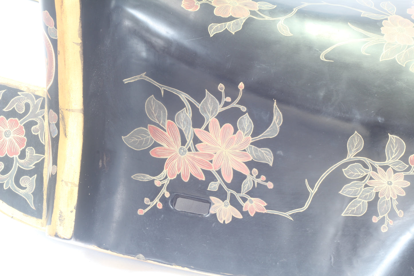 An early 20th Century Chinese lacquered saddle