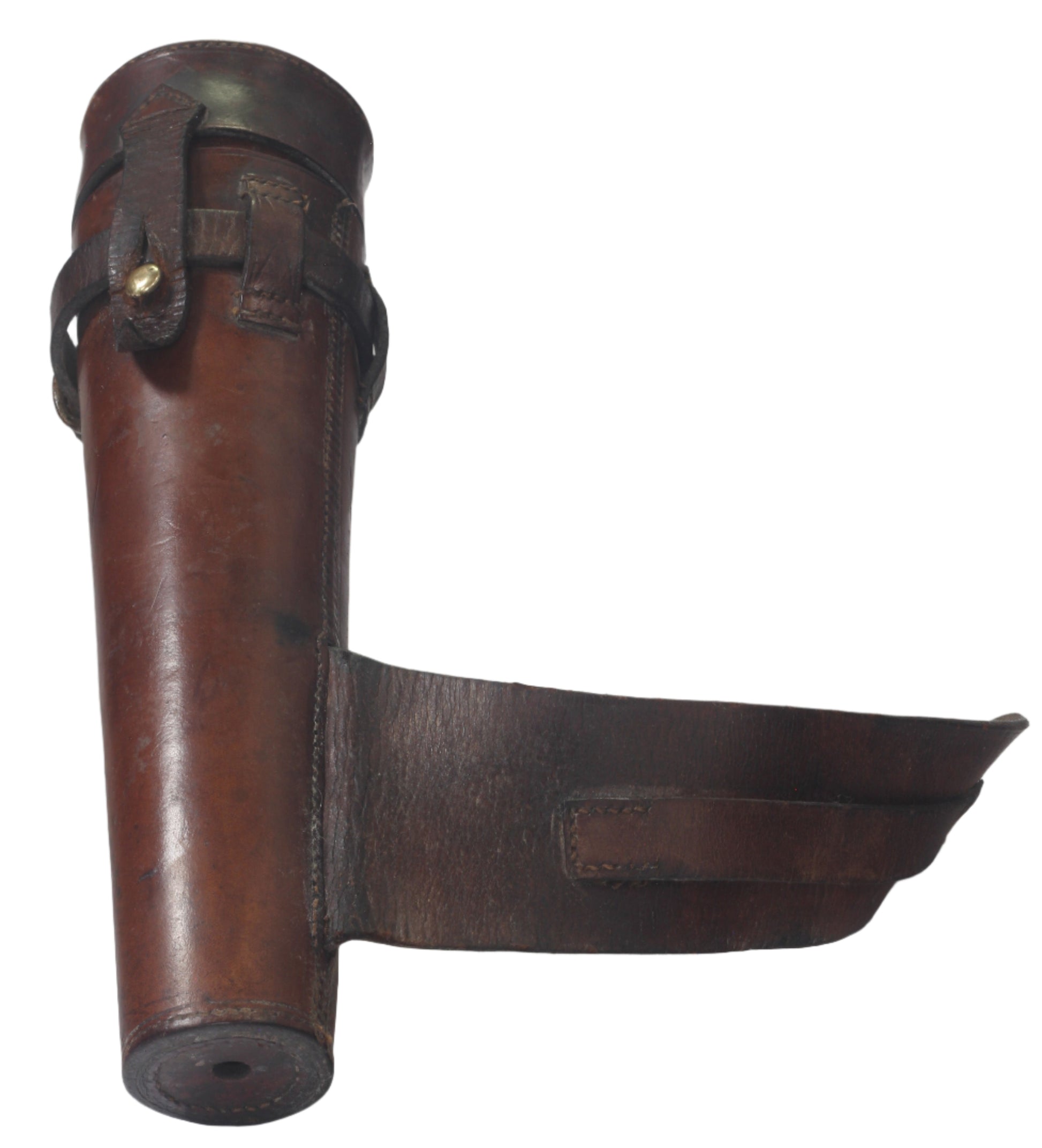 James Dixon Saddle or Hunting Flask in Leather Case