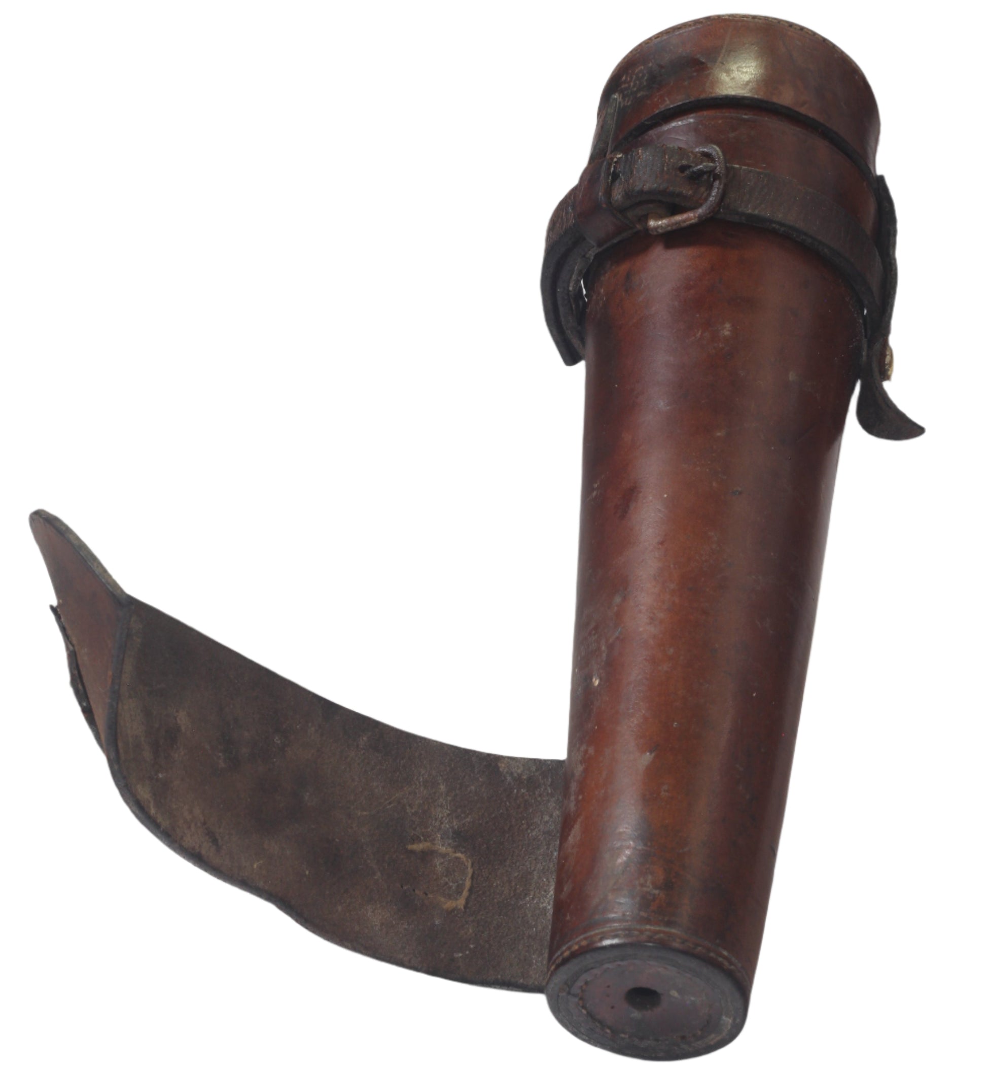 James Dixon Saddle or Hunting Flask in Leather Case