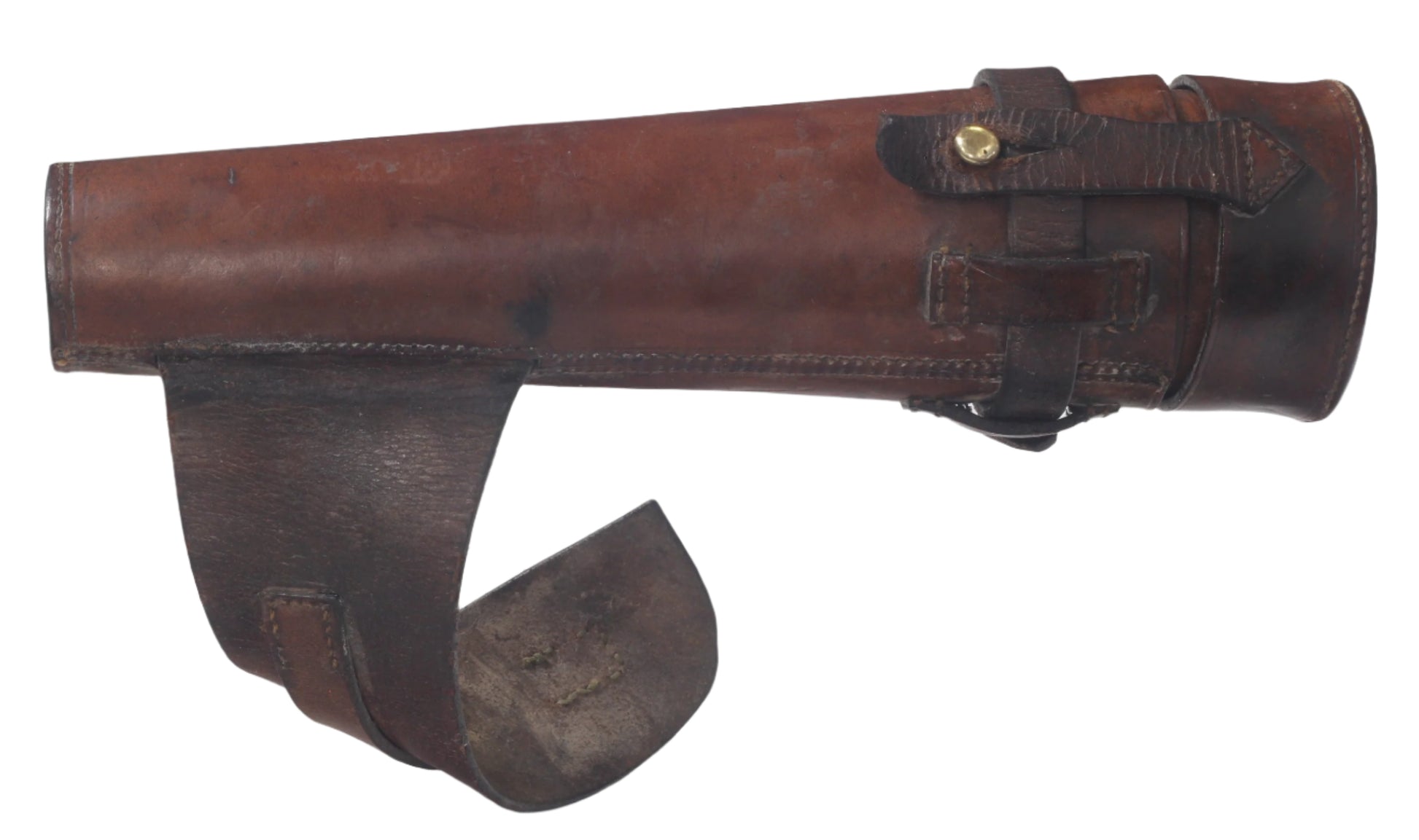 James Dixon Saddle or Hunting Flask in Leather Case
