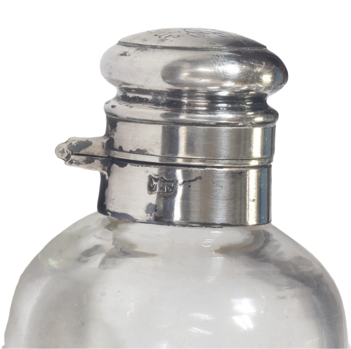 James Dixon Saddle or Hunting Flask in Leather Case