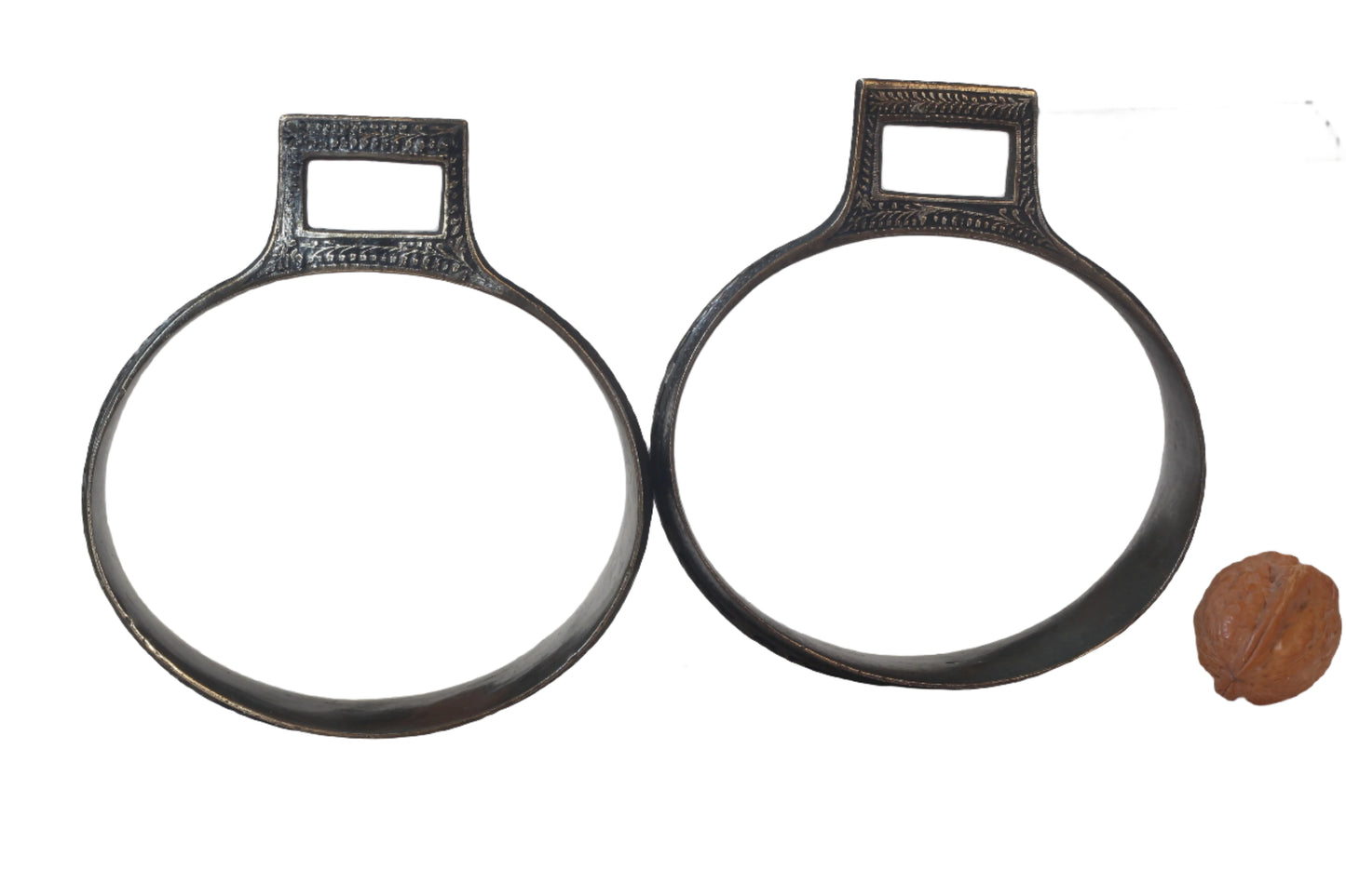 Pair of Decorated Indian Stirrups