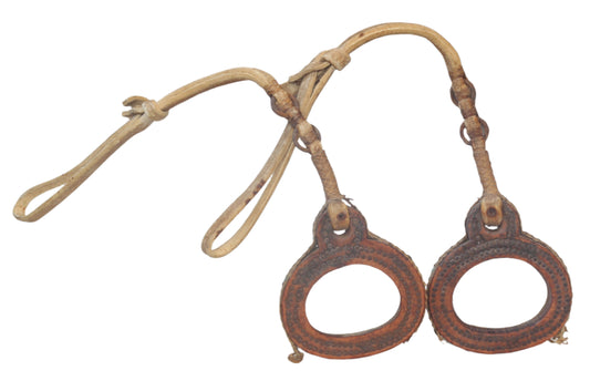 Pair of Antique Leather Stirrups from Argentina