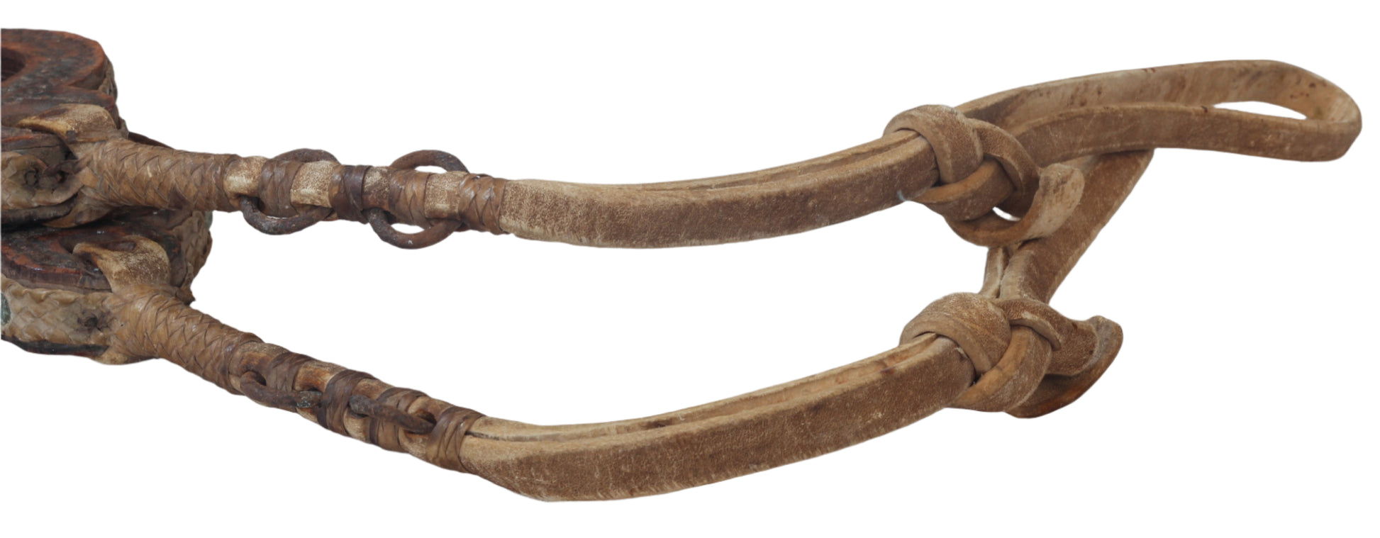 Pair of Antique Leather Stirrups from Argentina