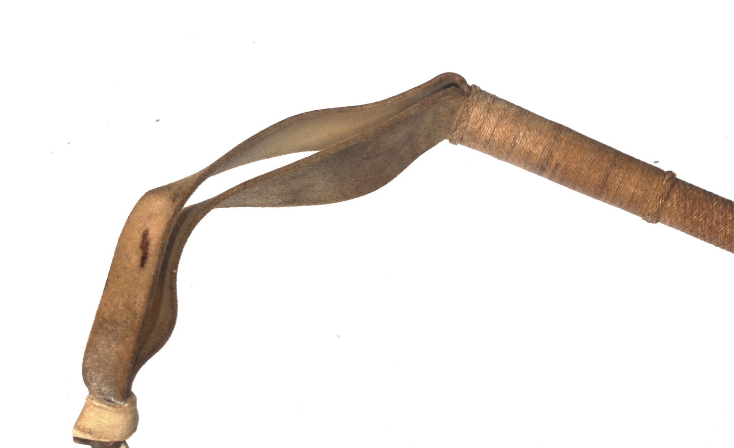 Edwardian hunting whip with axe handle